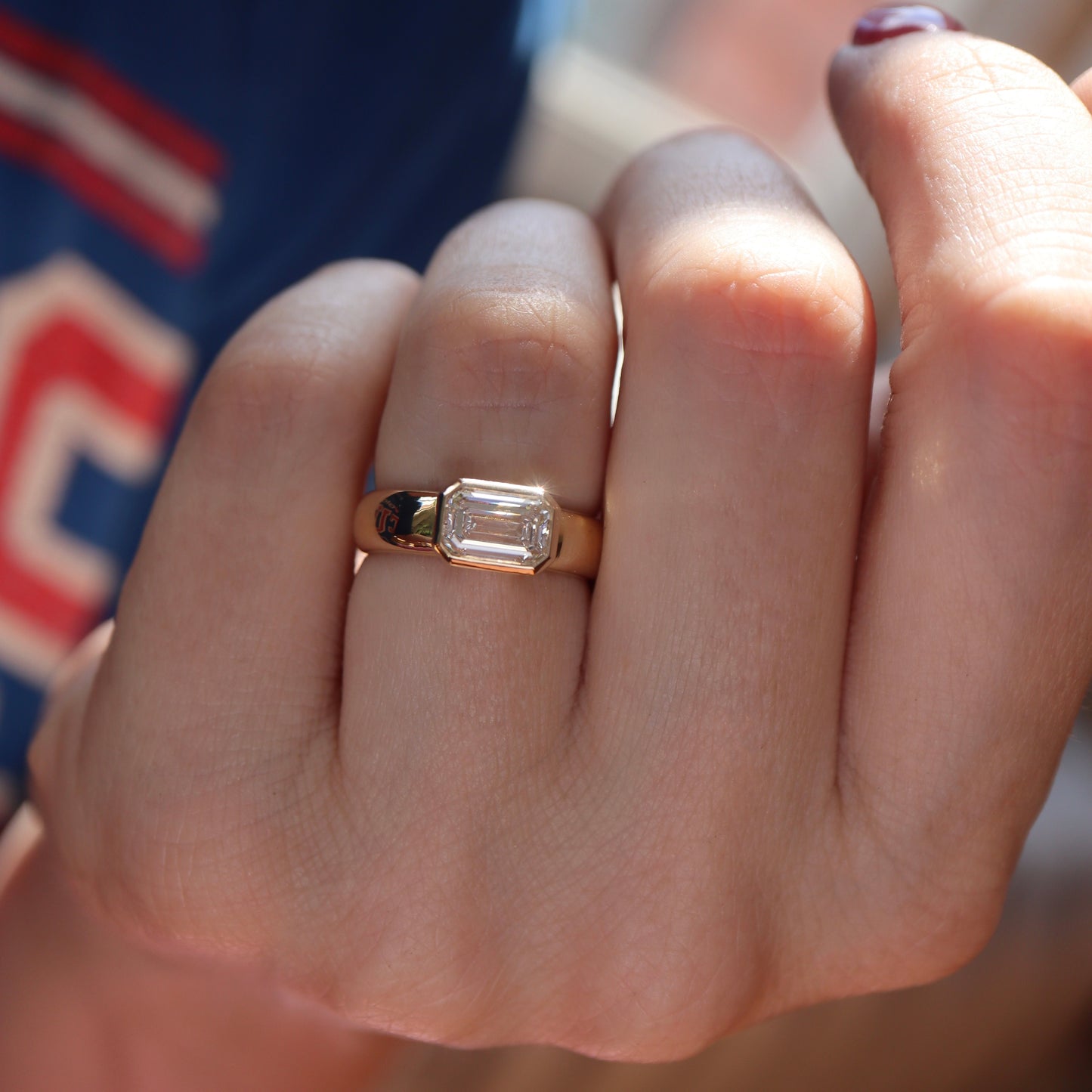 Rowlands Ring • White Diamond • Yellow Gold