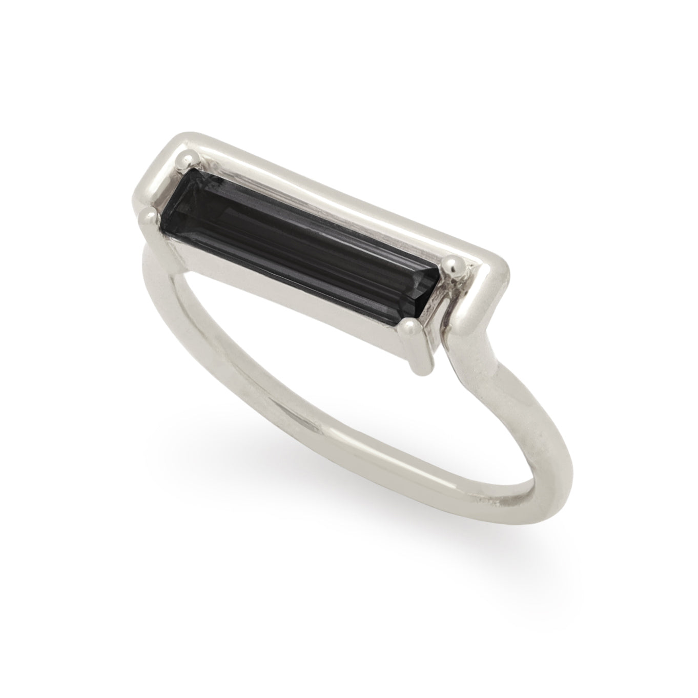 May Ring • Black Spinel • White Gold •