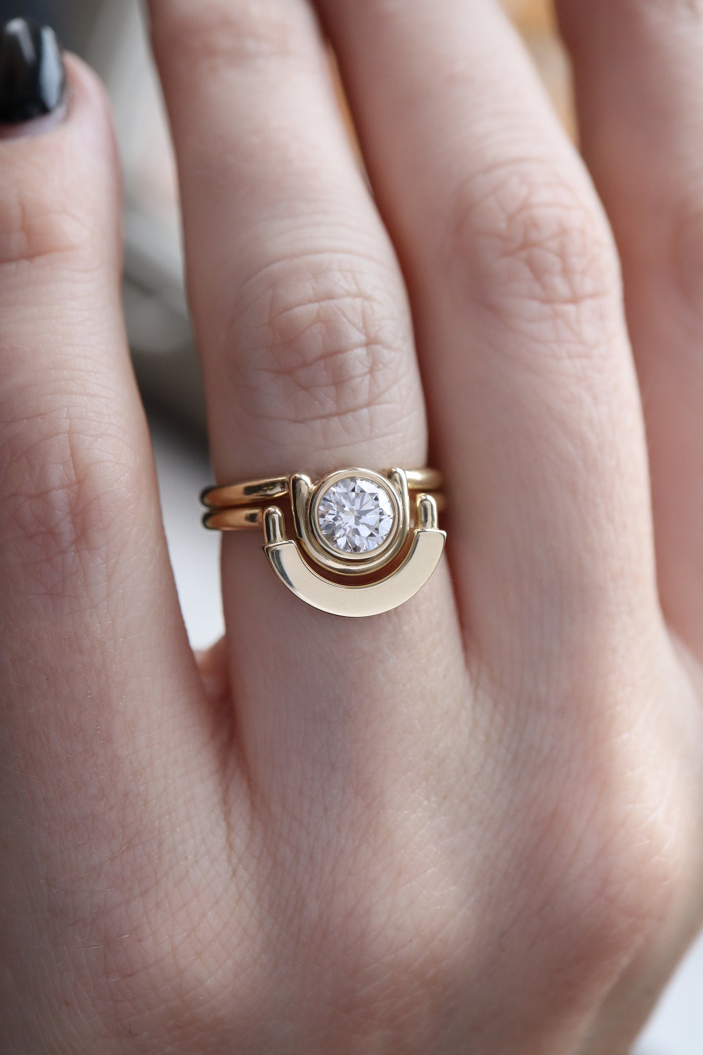 Tide Ring • Solid • Yellow Gold